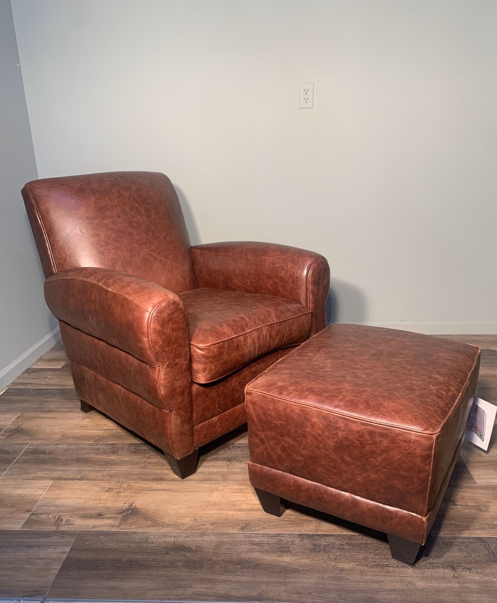 PARISIAN CHAIR AND OTTOMAN